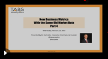 2019 New Analytics & Metrics Webinar - Part 4