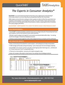 QUICKTABS® Product Sheet