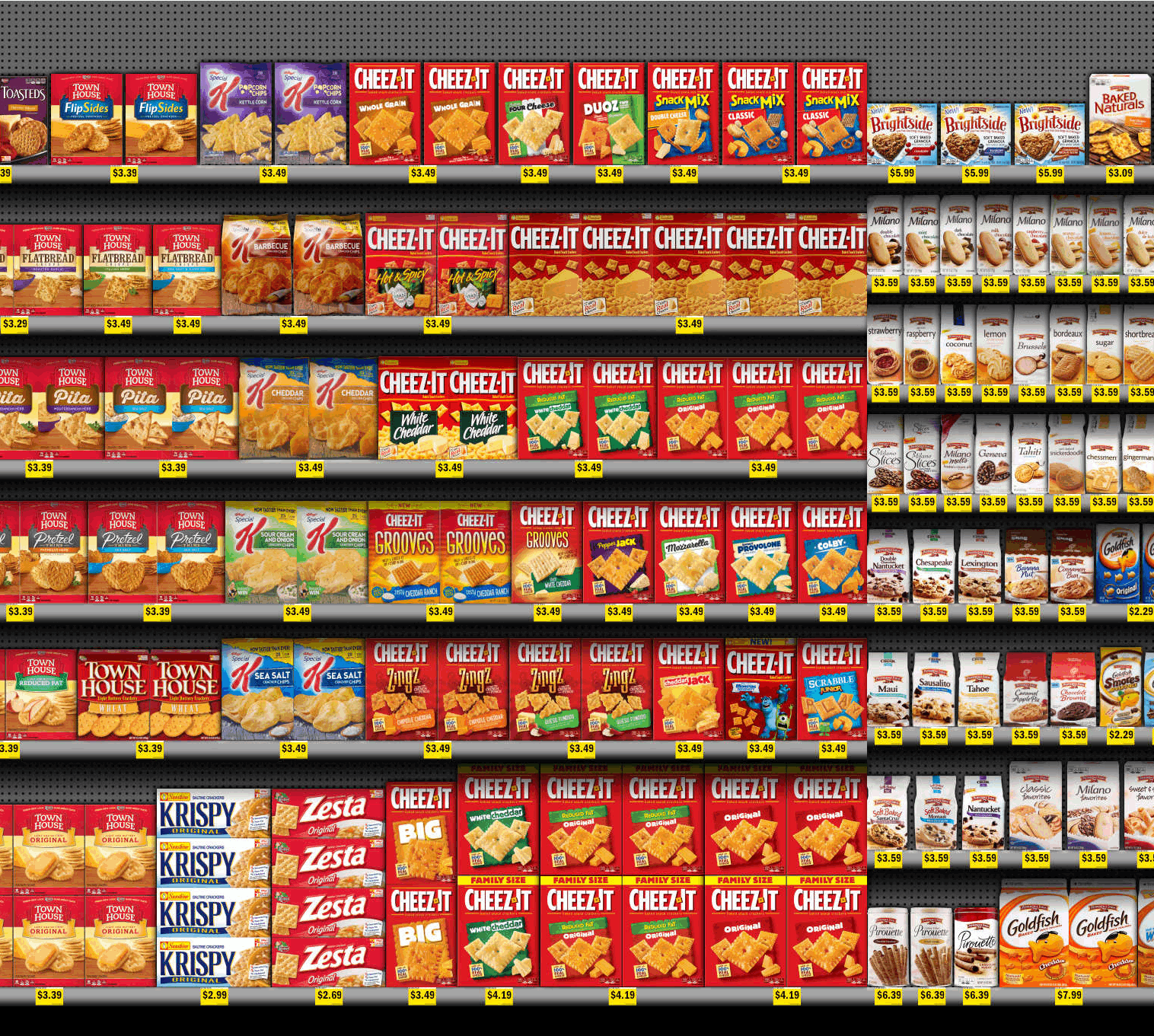 cheezit shelves